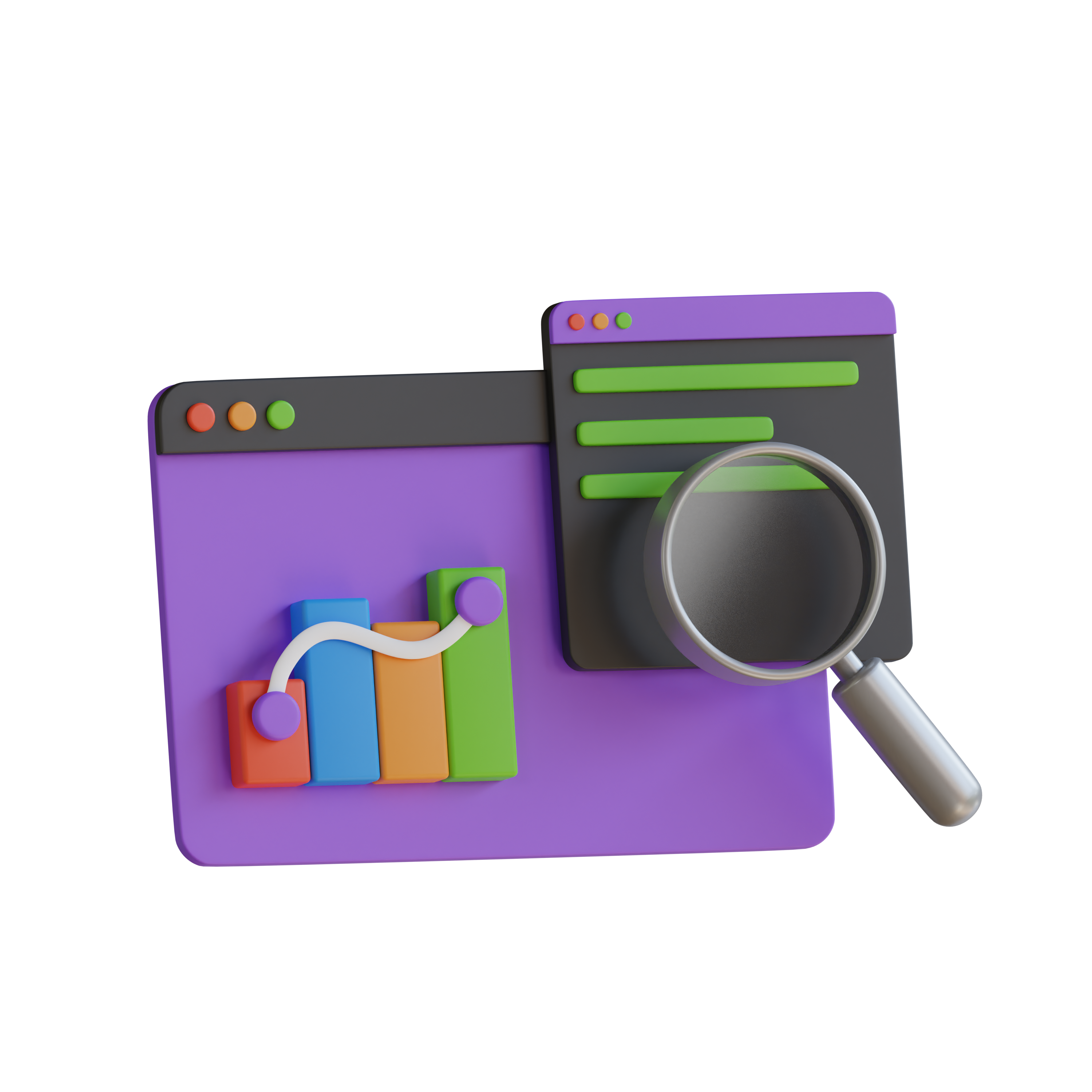 SEO analytics dashboard showing keyword rankings and traffic